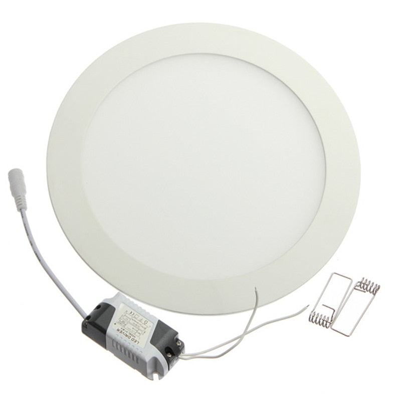 Ultra Thin Led Panel Downlight 6w 9w 12w 15w 25w Round 20pcs Ceiling Recessed Spot Light AC85-265V Painel lamp Indoor Lighting