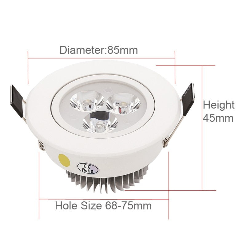 New 9W 12W 15W 21W good quality lowest price dimmable led downlight lighting lamp AC110V 240V led cabinet light 20pcs/lot lights