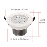 New 9W 12W 15W 21W good quality lowest price dimmable led downlight lighting lamp AC110V 240V led cabinet light 20pcs/lot lights