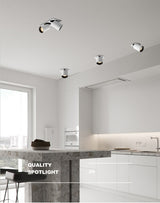 Led Recessed Lights Adjustable Led Spot Downlight Folding Rotating Indoor Ceiling Lamp AC110V 220V Room Kitchen Lamp