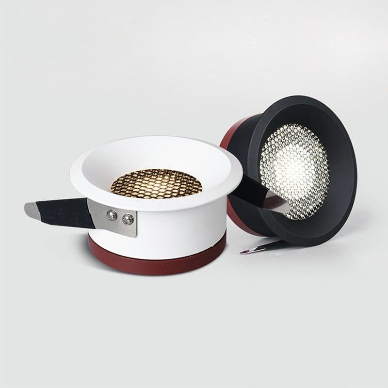 Recessed Dimmable Anti Glare LED Downlights 7W/9W/12W/15W/18W COB Ceiling Spot Lights AC90~260V Background Lamps