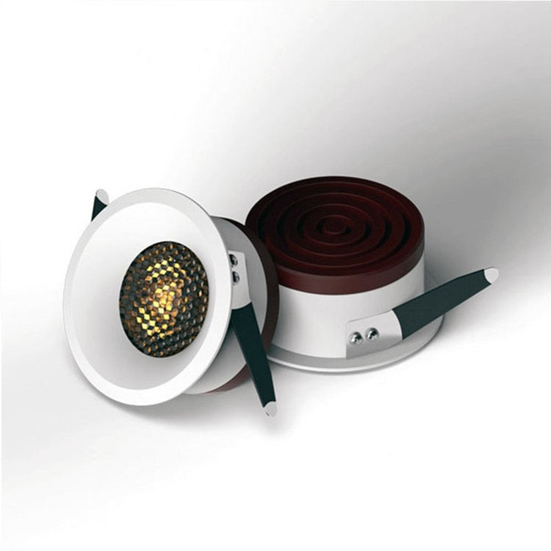 Recessed Dimmable Anti Glare LED Downlights 7W/9W/12W/15W/18W COB Ceiling Spot Lights AC90~260V Background Lamps