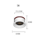 Recessed Dimmable Anti Glare LED Downlights 7W/9W/12W/15W/18W COB Ceiling Spot Lights AC90~260V Background Lamps
