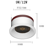 Recessed Dimmable Anti Glare LED Downlights 7W/9W/12W/15W/18W COB Ceiling Spot Lights AC90~260V Background Lamps