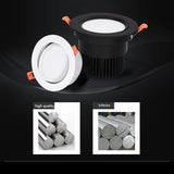 Circular Recessed LED Downlights 3W 7W 9W 12W 15W 40W COB LED Ceiling Spot Lights AC220-240V LED Ceiling Lamps Indoor Lighting