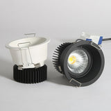 Dimmable Narrow Border Embedded Anti-Glare COB Ceiling Recessed Downlight 5W 7W 12W 20W LED Wall Wash Light Hotel Villa Lighting