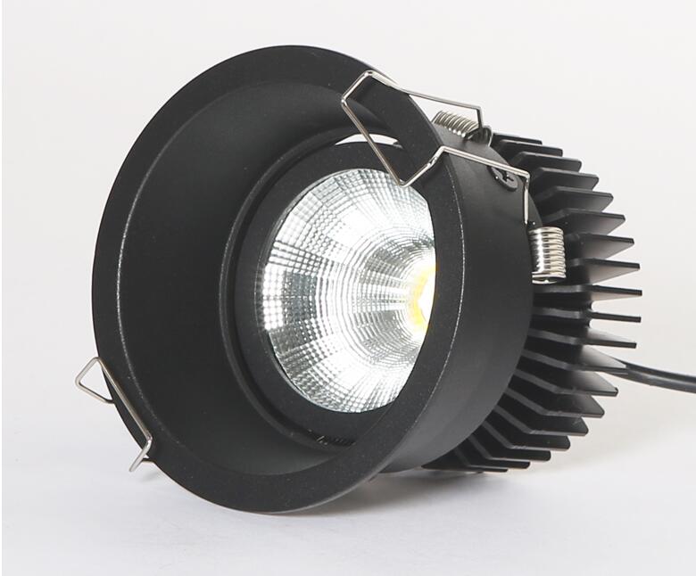 Dimmable Narrow Border Embedded Anti-Glare COB Ceiling Recessed Downlight 5W 7W 12W 20W LED Wall Wash Light Hotel Villa Lighting