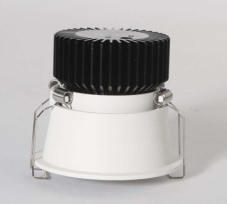 Dimmable Narrow Border Embedded Anti-Glare COB Ceiling Recessed Downlight 5W 7W 12W 20W LED Wall Wash Light Hotel Villa Lighting