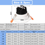 GD 3W 5W 10W 12W 15W LED Downlight AC220 Spot LED Anti Glare LED Spot For Home Decor + LED Driver