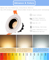 GD 3W 5W 10W 12W 15W LED Downlight AC220 Spot LED Anti Glare LED Spot For Home Decor + LED Driver