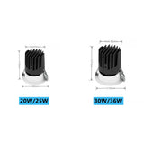 LED Recessed Downlight 220V 110V Dimmable 20W 25W 30W 36W COB CRI92 LED Spot lights Lighting Kits Ceiling Lights with LED Drive LED Ceiling Spot