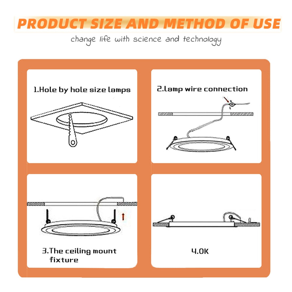 LED Dimmable Waterproof Recessed Downlight 5W 7W 9W LED Spot Light Ceiling Lamp Home Lighting AC 110V 220V For For Bathroom Lamp