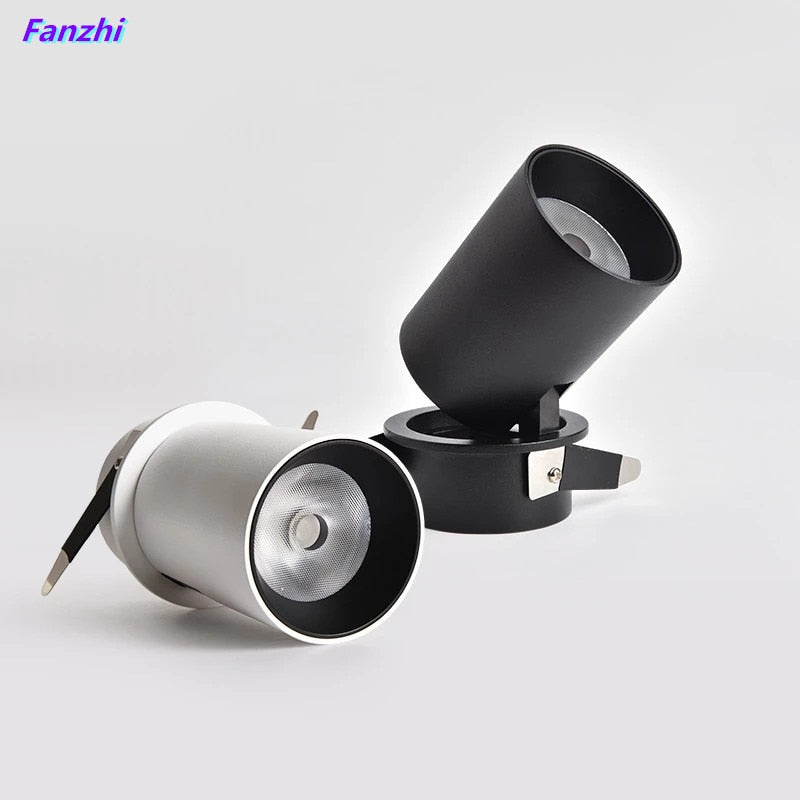 Dimmable Folding LED Ceiling Light 7W 12W 15W LED Projector Living Room TV, Background Wall Corridor COB for Ceiling Downlight