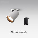 Dimmable Folding LED Ceiling Light 7W 12W 15W LED Projector Living Room TV, Background Wall Corridor COB for Ceiling Downlight