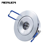 LED Recessed Downlight Cabinet Lamp 3W epistar led silver shell 85-265v downlight, White Red Blue Green Yellow
