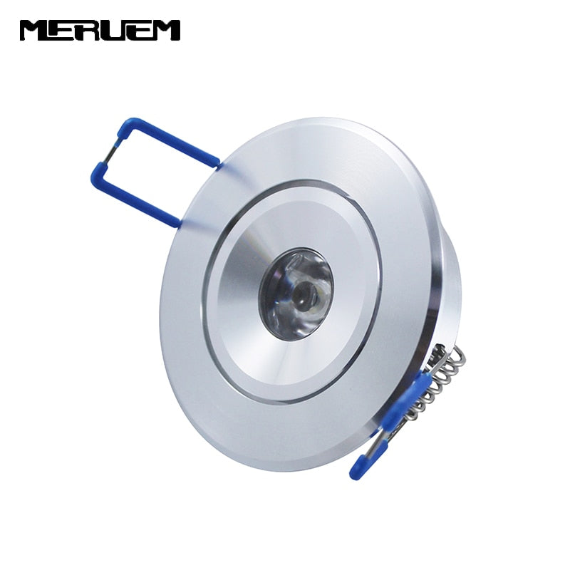 LED Recessed Downlight Cabinet Lamp 3W epistar led silver shell 85-265v downlight, White Red Blue Green Yellow