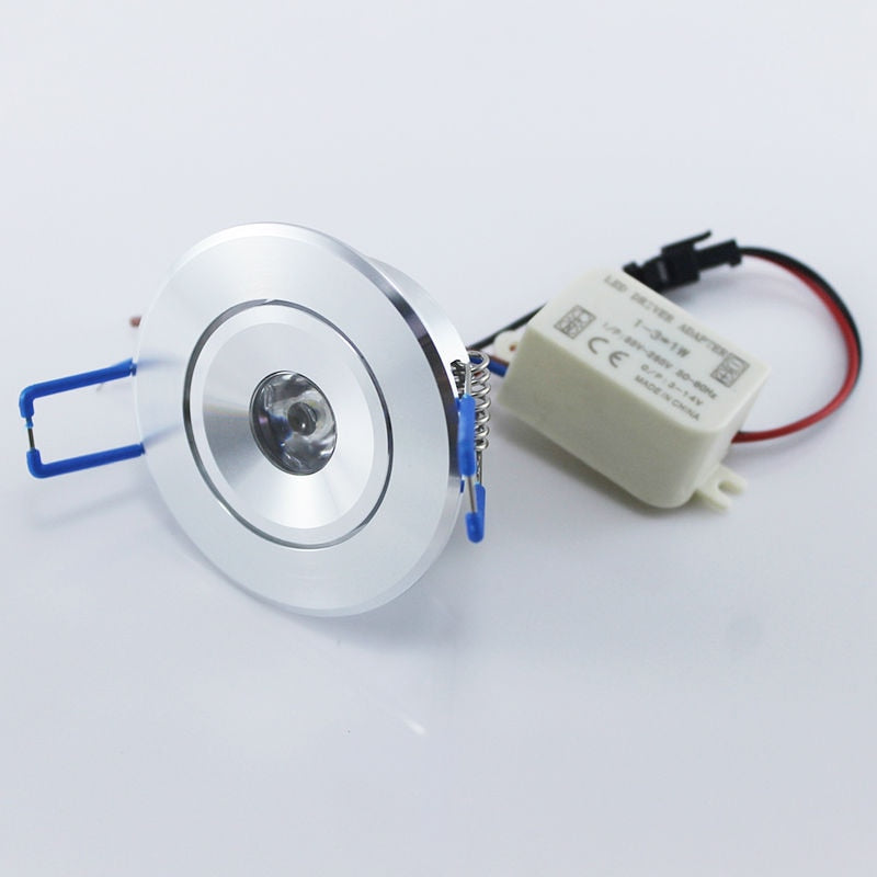 LED Recessed Downlight Cabinet Lamp 3W epistar led silver shell 85-265v downlight, White Red Blue Green Yellow