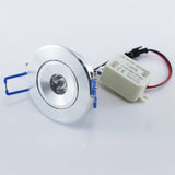 LED Recessed Downlight Cabinet Lamp 3W epistar led silver shell 85-265v downlight, White Red Blue Green Yellow