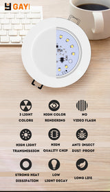 LED Downlight 3W 5W 7W 2021 round high quality Recessed Round LED Spot Lighting Bedroom Kitchen Indoor LED Down Light Lamp