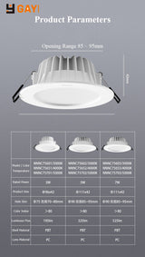LED Downlight 3W 5W 7W 2021 round high quality Recessed Round LED Spot Lighting Bedroom Kitchen Indoor LED Down Light Lamp