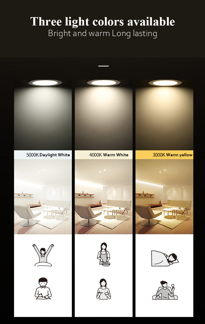 LED Downlight 3W 5W 7W 2021 round high quality Recessed Round LED Spot Lighting Bedroom Kitchen Indoor LED Down Light Lamp