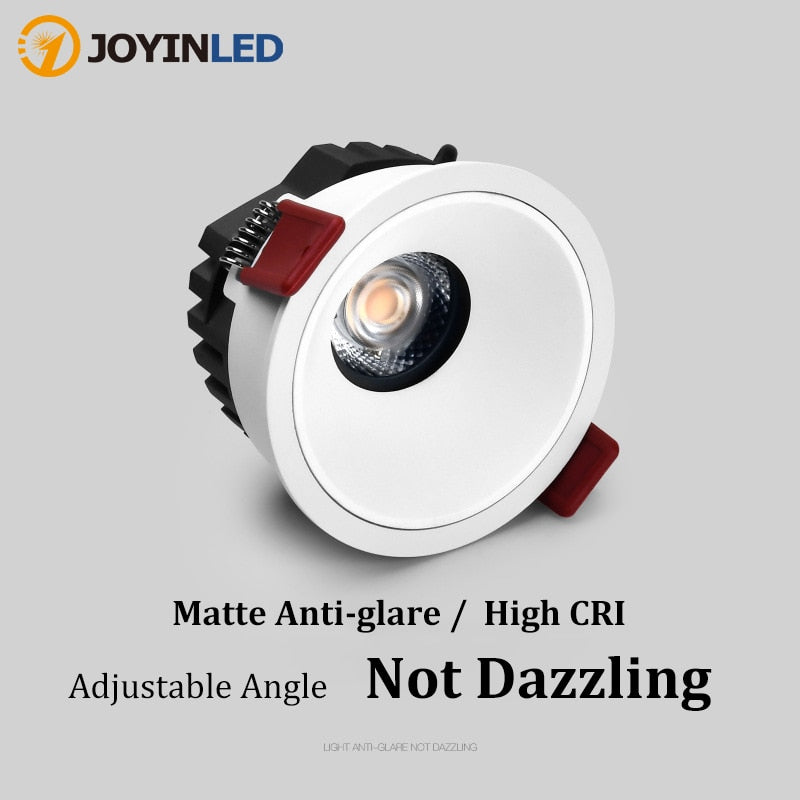 Dimmable LED Downlight 7W Anti-Glare led Ceiling Lamp AC 220V 110V LED Spot Lighting Bedroom Kitchen led Recessed Downlight