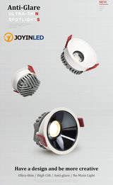 Dimmable LED Downlight 7W Anti-Glare led Ceiling Lamp AC 220V 110V LED Spot Lighting Bedroom Kitchen led Recessed Downlight