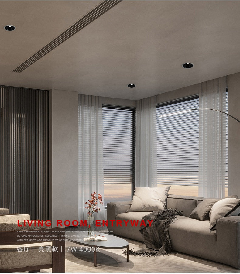 Dimmable LED Downlight 7W Anti-Glare led Ceiling Lamp AC 220V 110V LED Spot Lighting Bedroom Kitchen led Recessed Downlight