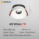 Dimmable LED Downlight 7W Anti-Glare led Ceiling Lamp AC 220V 110V LED Spot Lighting Bedroom Kitchen led Recessed Downlight