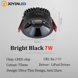 Dimmable LED Downlight 7W Anti-Glare led Ceiling Lamp AC 220V 110V LED Spot Lighting Bedroom Kitchen led Recessed Downlight