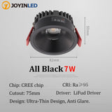 Dimmable LED Downlight 7W Anti-Glare led Ceiling Lamp AC 220V 110V LED Spot Lighting Bedroom Kitchen led Recessed Downlight