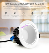 MIBOXER FUT070 FUT071 FUT072 6W 12W 18W RGB+CCT LED Downlight AC100~240V 50/60Hz Smart Phone APP / Remote / voice control