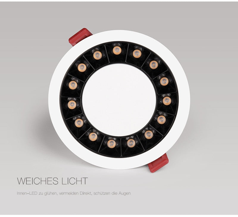 Dimmable LED COB Spotlight Ceiling Lamp AC90-260V 220V 10W 15W Aluminum Recessed Led Downlights Round Leds Spot Indoor Lighting