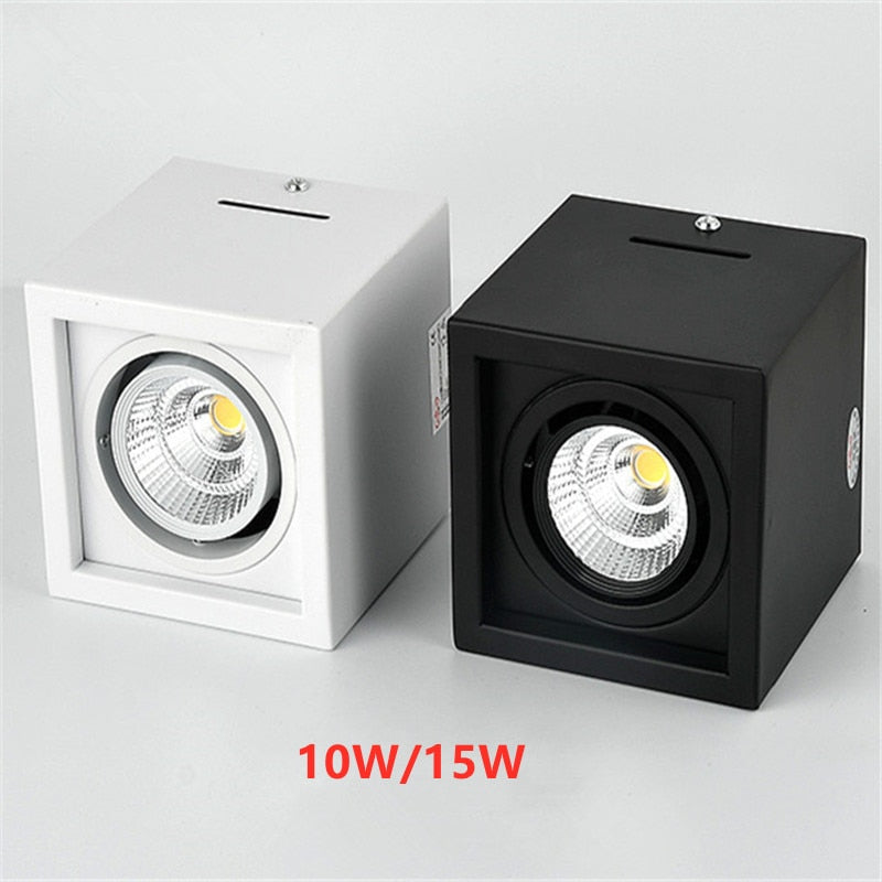 High quality Surface Mounted Adjustment LED COB Dimmable Downlights 10W 15W 20W 30W LED Ceiling Lamp Spot Lights AC85V-265V