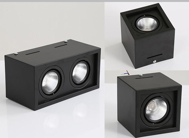 High quality Surface Mounted Adjustment LED COB Dimmable Downlights 10W 15W 20W 30W LED Ceiling Lamp Spot Lights AC85V-265V