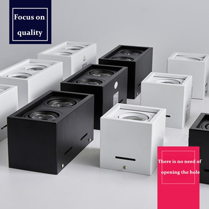 High quality Surface Mounted Adjustment LED COB Dimmable Downlights 10W 15W 20W 30W LED Ceiling Lamp Spot Lights AC85V-265V