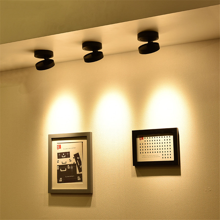 Folding COB LED Track Light 10W 12W LED Rail Spotlight 360 Degree Rotation LED Downlights For Dining Room Bar Counter Shop