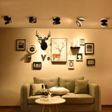 Folding COB LED Track Light 10W 12W LED Rail Spotlight 360 Degree Rotation LED Downlights For Dining Room Bar Counter Shop