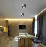 Folding COB LED Track Light 10W 12W LED Rail Spotlight 360 Degree Rotation LED Downlights For Dining Room Bar Counter Shop