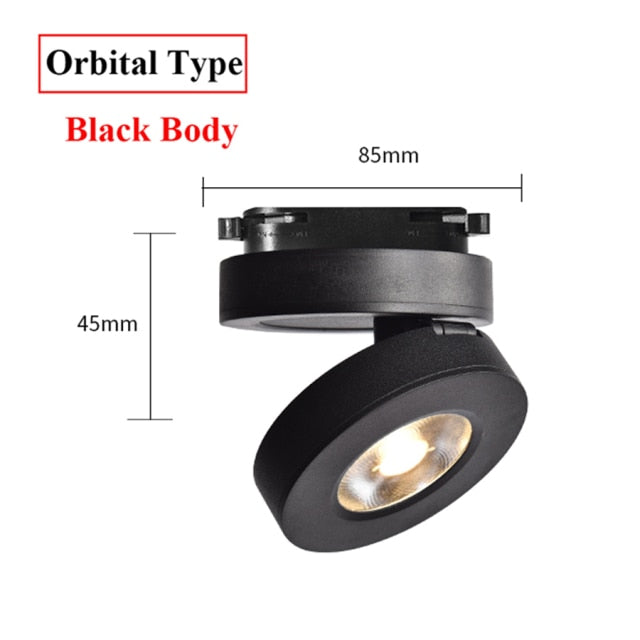 Folding COB LED Track Light 10W 12W LED Rail Spotlight 360 Degree Rotation LED Downlights For Dining Room Bar Counter Shop