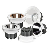 Spotlight 12W 15W 24W 36W LED COB Downlight Dimmable 110V 220V Ceiling Lamp Warm White/Cool White For Hotel Lighting