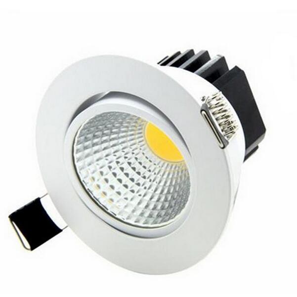 Dimmable LED Downlight 6W 9W 12W Spot LED DownLights Dimmable cob LED Spot Recessed down lights for living room 110v 220v