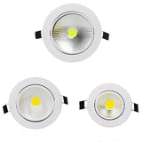 Dimmable LED Downlight 6W 9W 12W Spot LED DownLights Dimmable cob LED Spot Recessed down lights for living room 110v 220v