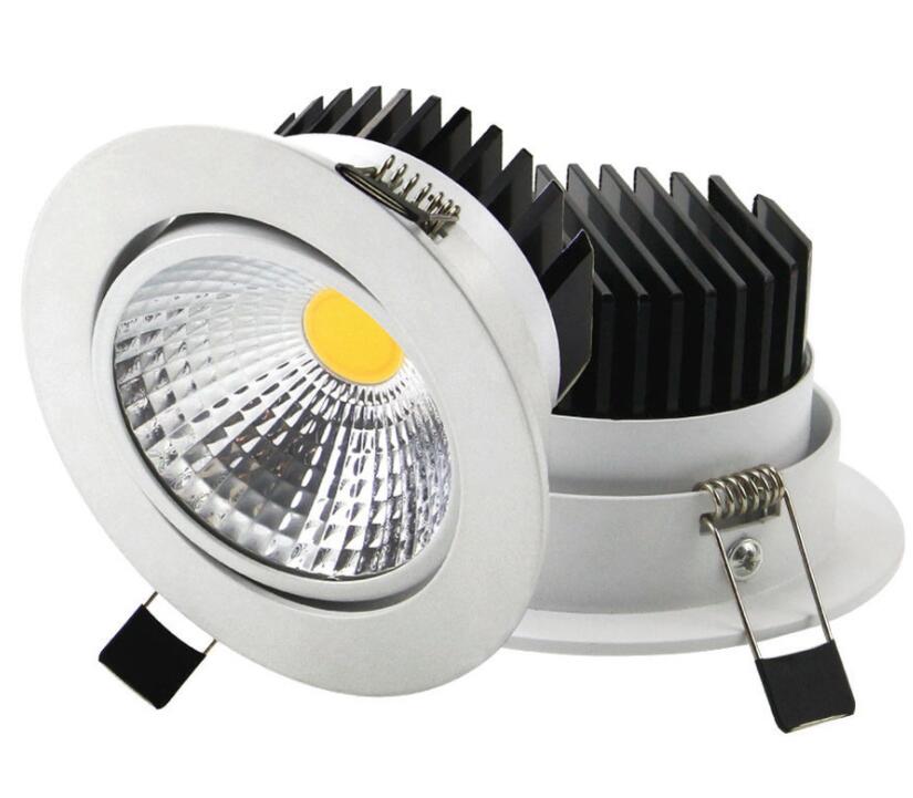 Dimmable LED Downlight 6W 9W 12W Spot LED DownLights Dimmable cob LED Spot Recessed down lights for living room 110v 220v