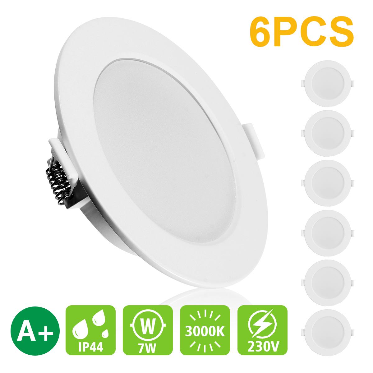 LED Downlight Ceiling 5W 6W 7W 8W 12W 15W 12PCS Warm White/Cold White 3000K Led Light AC 220V 230V 240V