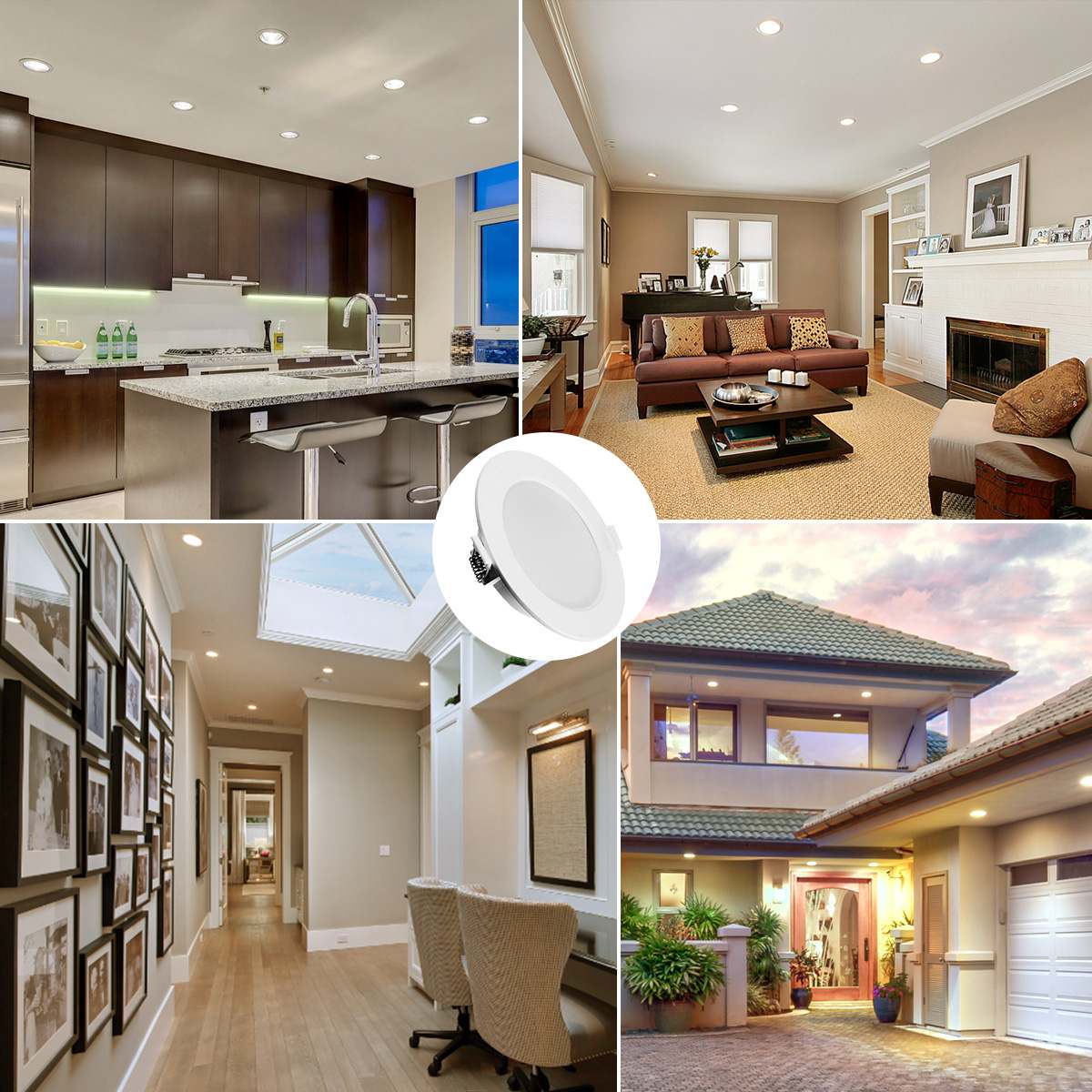 LED Downlight Ceiling 5W 6W 7W 8W 12W 15W 12PCS Warm White/Cold White 3000K Led Light AC 220V 230V 240V