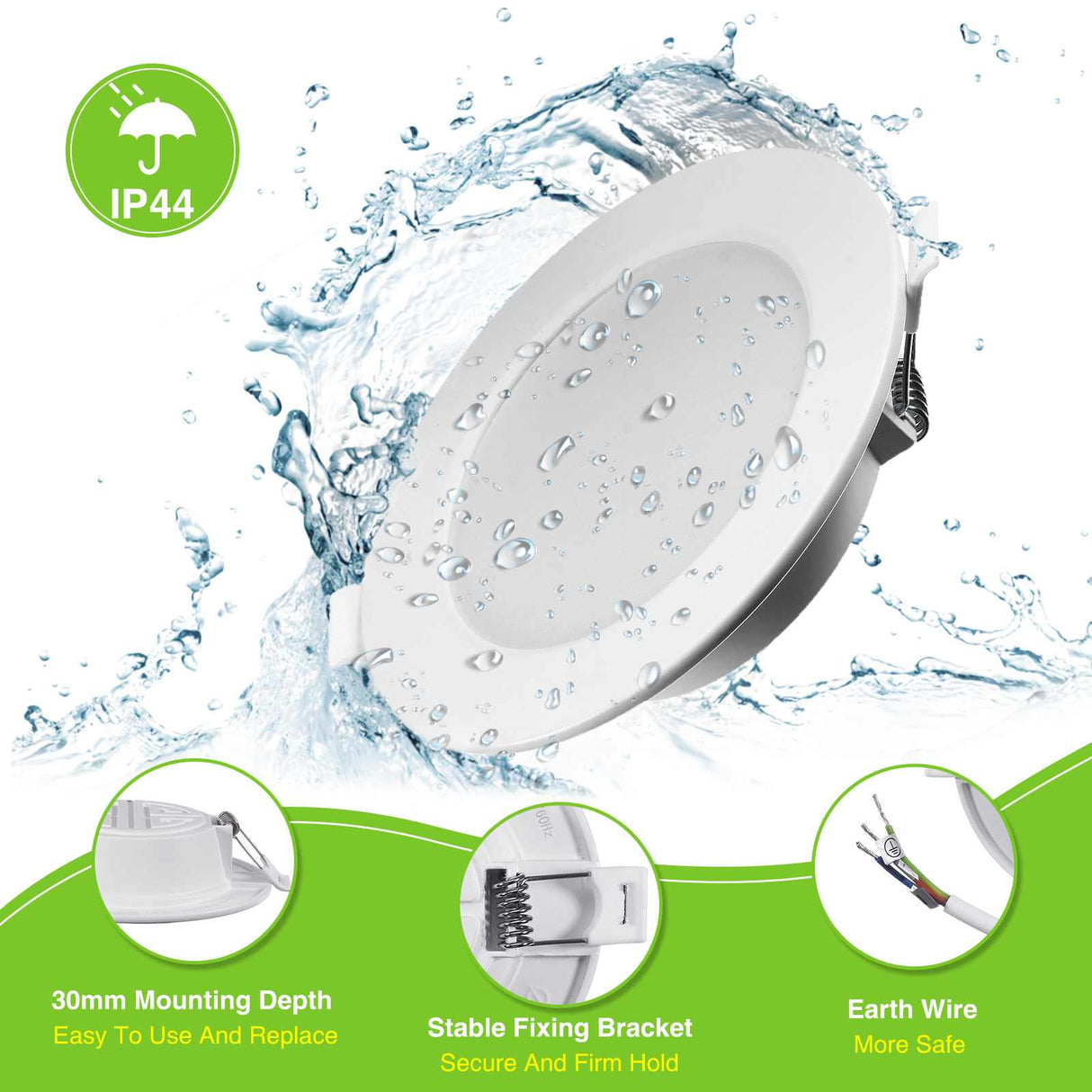 LED Downlight Ceiling 5W 6W 7W 8W 12W 15W 12PCS Warm White/Cold White 3000K Led Light AC 220V 230V 240V