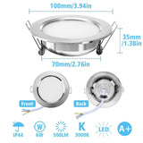 LED Downlight Ceiling 5W 6W 7W 8W 12W 15W 12PCS Warm White/Cold White 3000K Led Light AC 220V 230V 240V