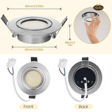 LED Downlight Ceiling 5W 6W 7W 8W 12W 15W 12PCS Warm White/Cold White 3000K Led Light AC 220V 230V 240V