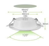 LED Downlight Ceiling 5W 6W 7W 8W 12W 15W 12PCS Warm White/Cold White 3000K Led Light AC 220V 230V 240V